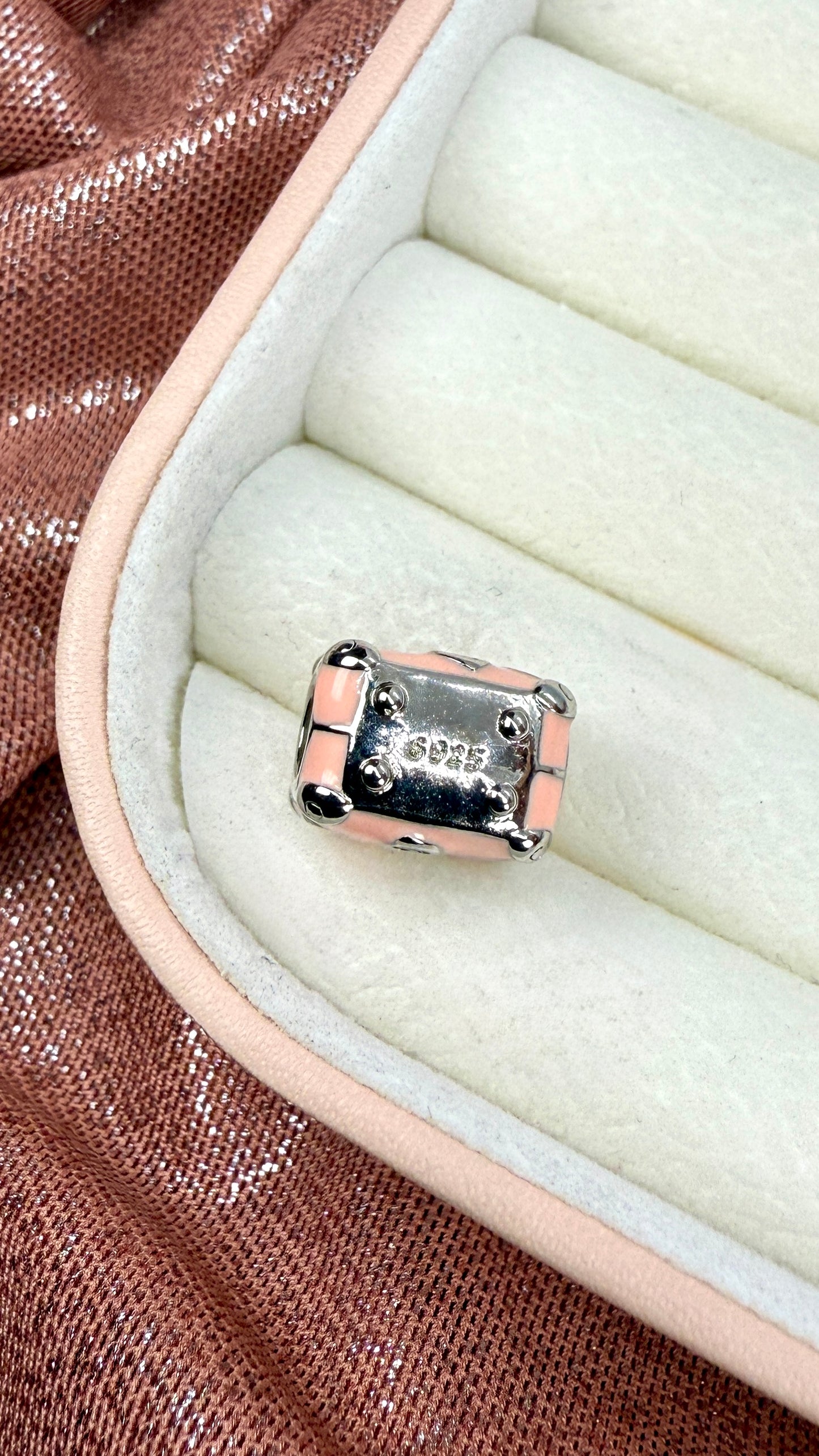 Charm maleta de viaje rosa