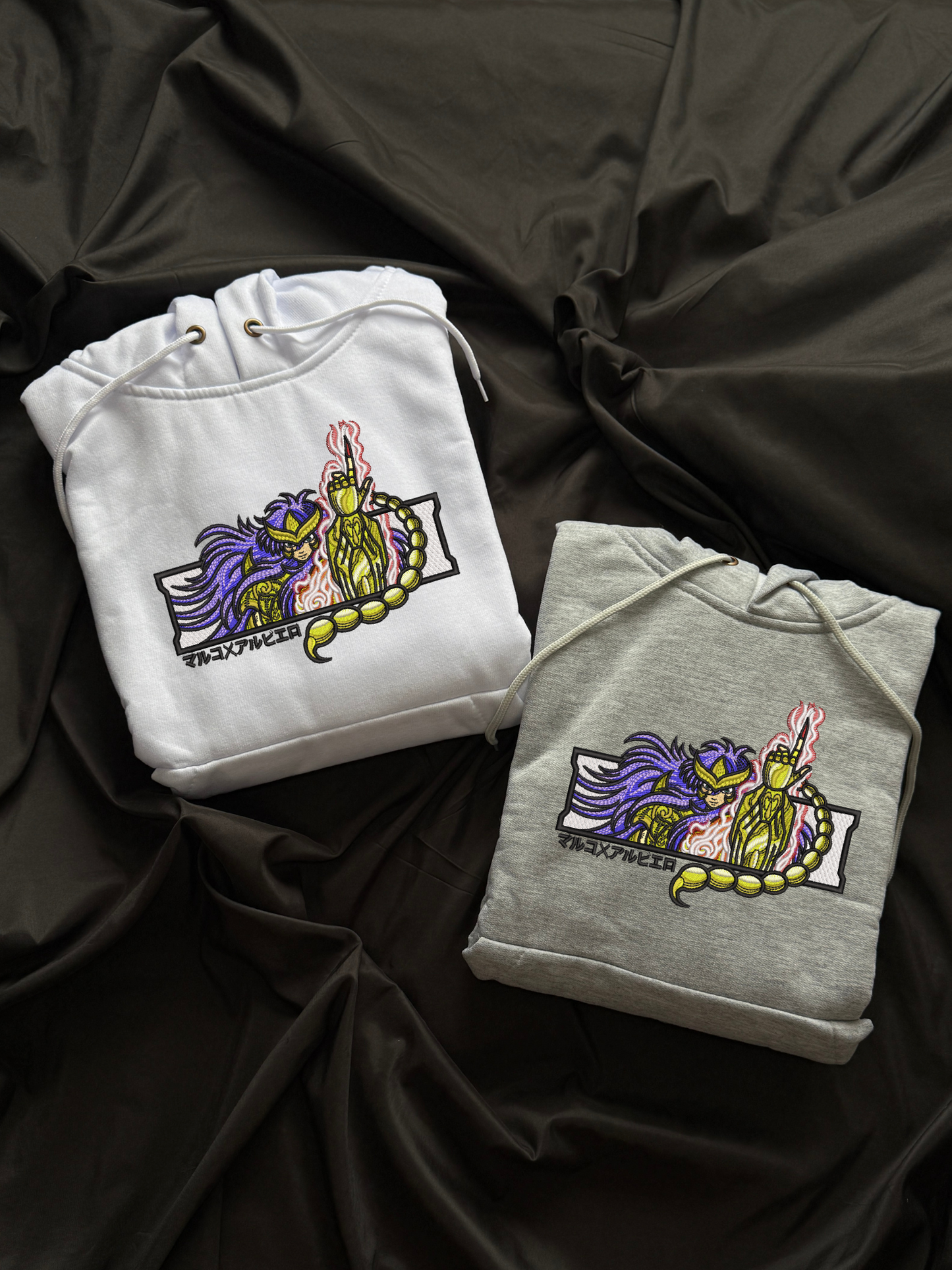Hoodie Milo Escorpio Los caballeros del Zodiaco bordado