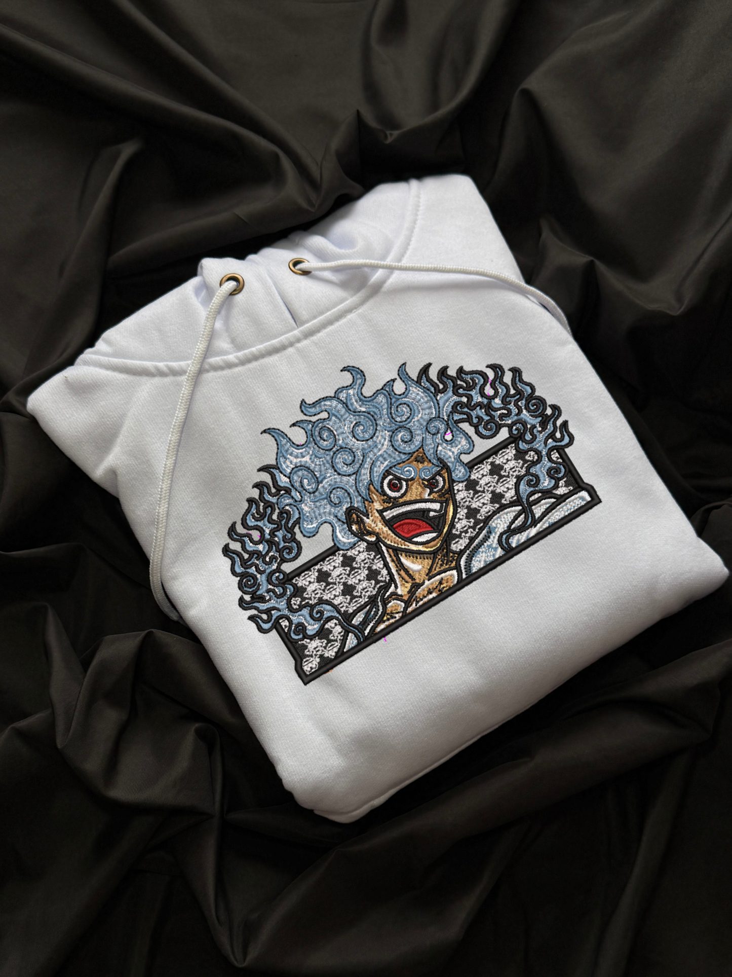 Hoodie Luffy Gear 5 bordado