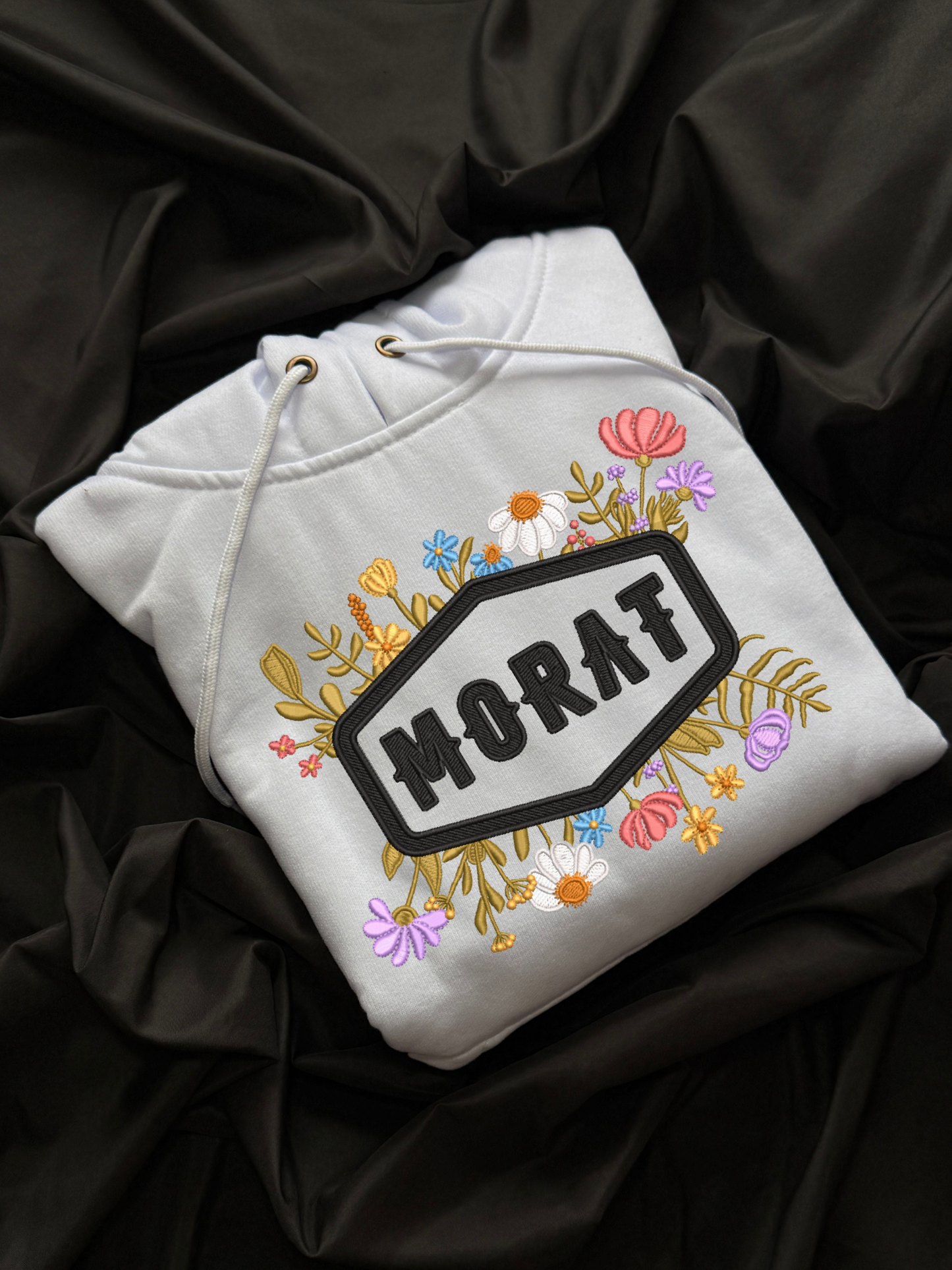 Hoodie Morat flores bordado