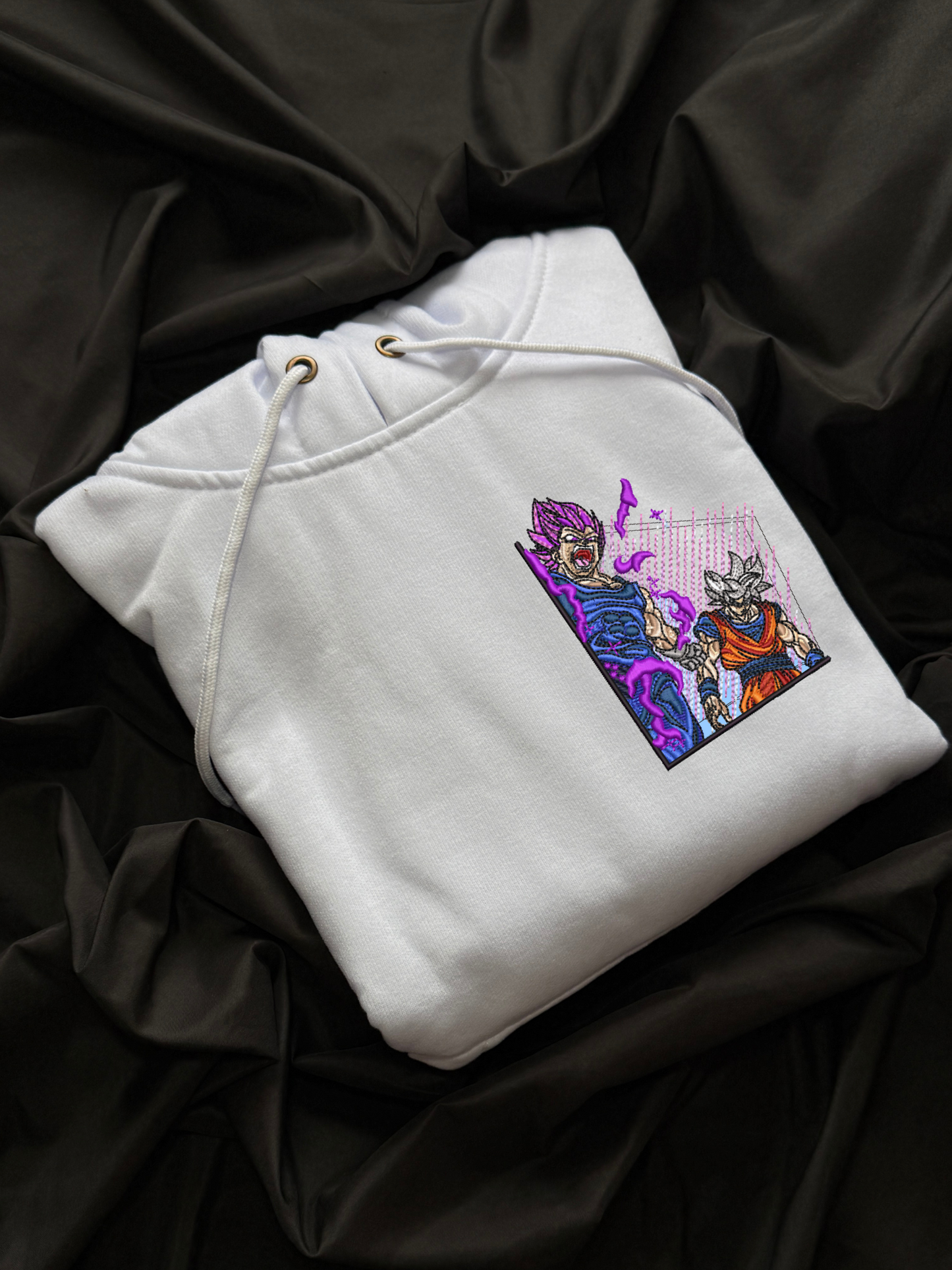Hoodie Goku y Vegueta bordado