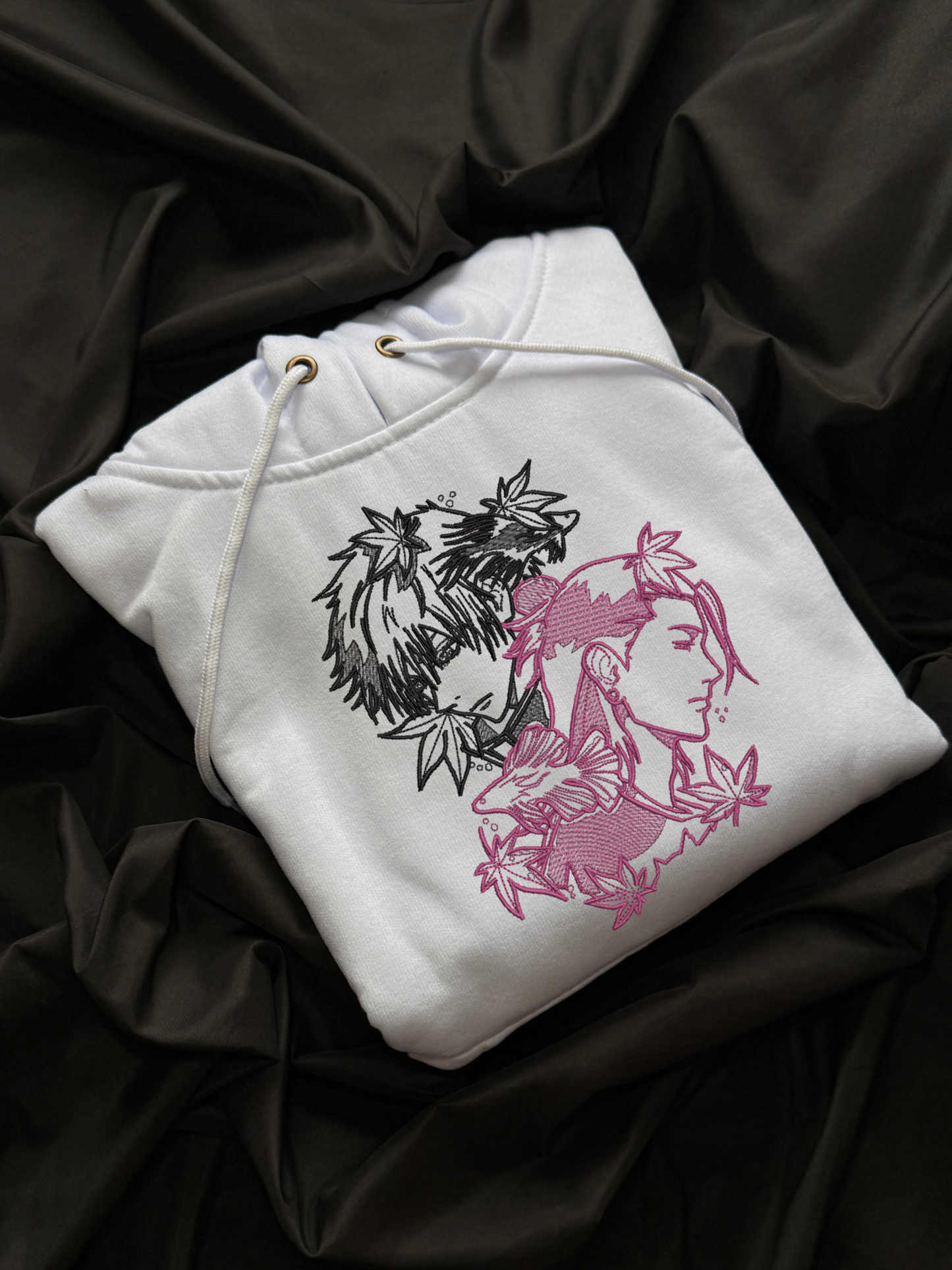 Hoodie Gojo y Geto Jujutsu Kaisen bordado