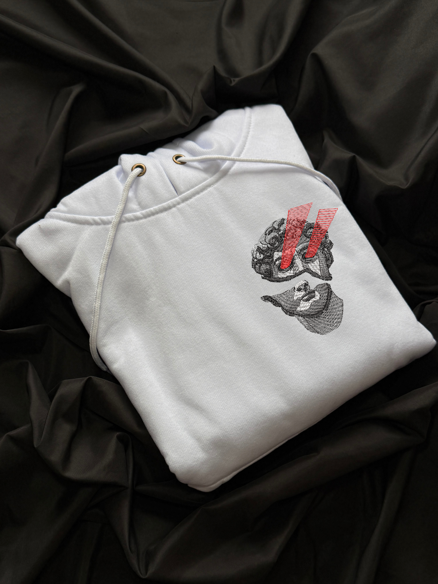 Hoodie estatua de David laser bordado