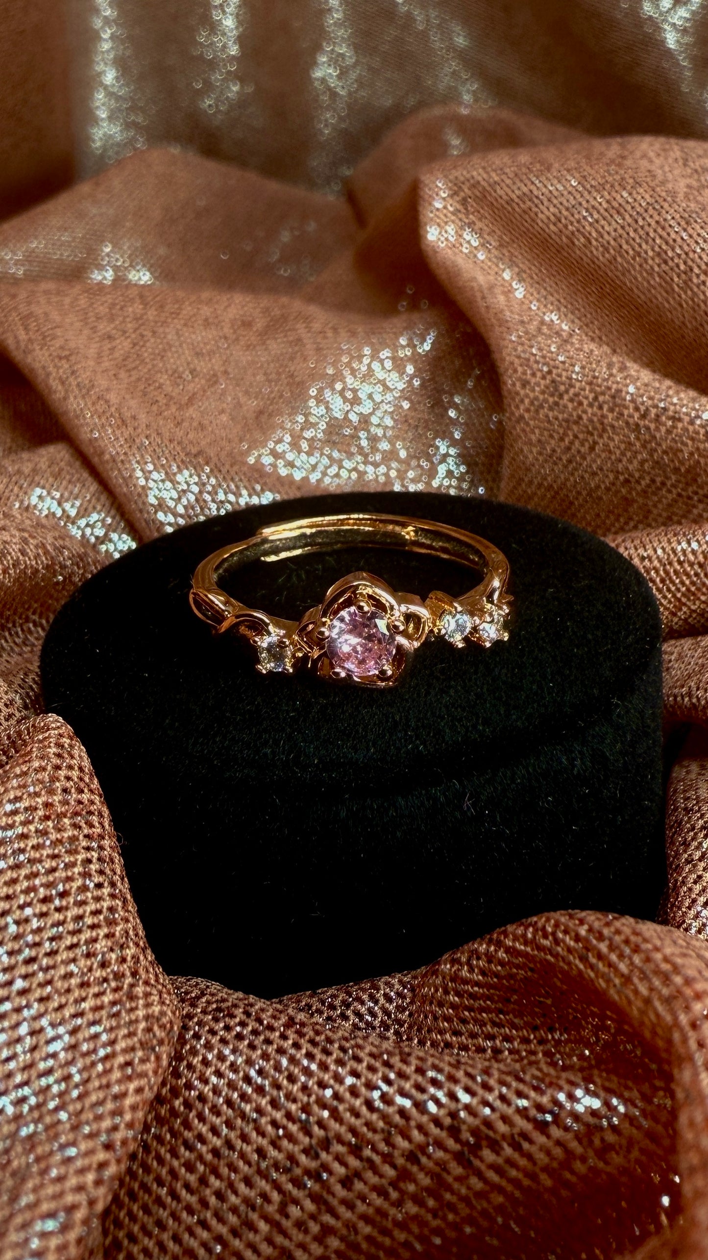 Anillo princesa bella durmiente flor