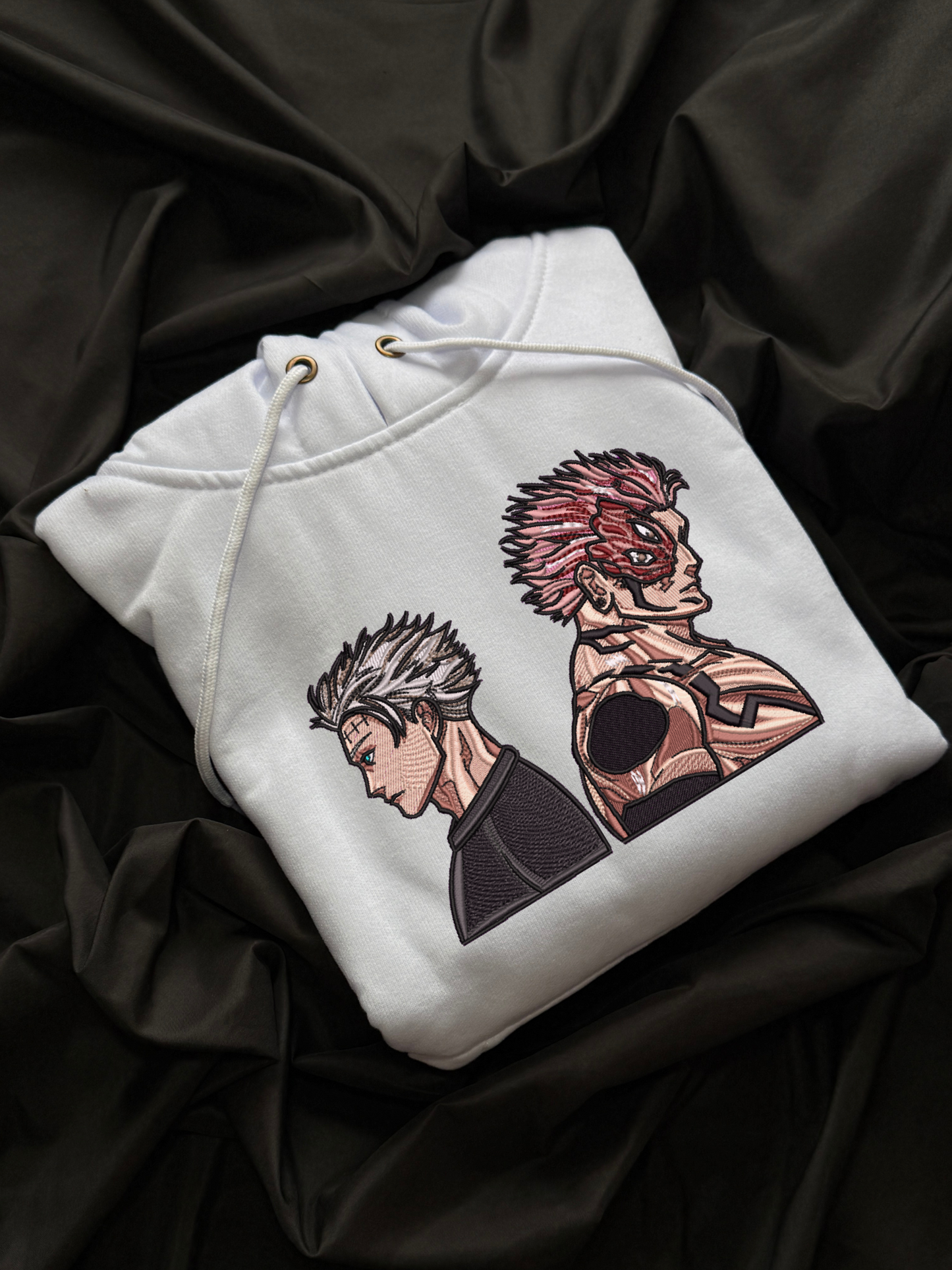 Hoodie bordado Sukuna y Gojo Jujutsu kaisen anime