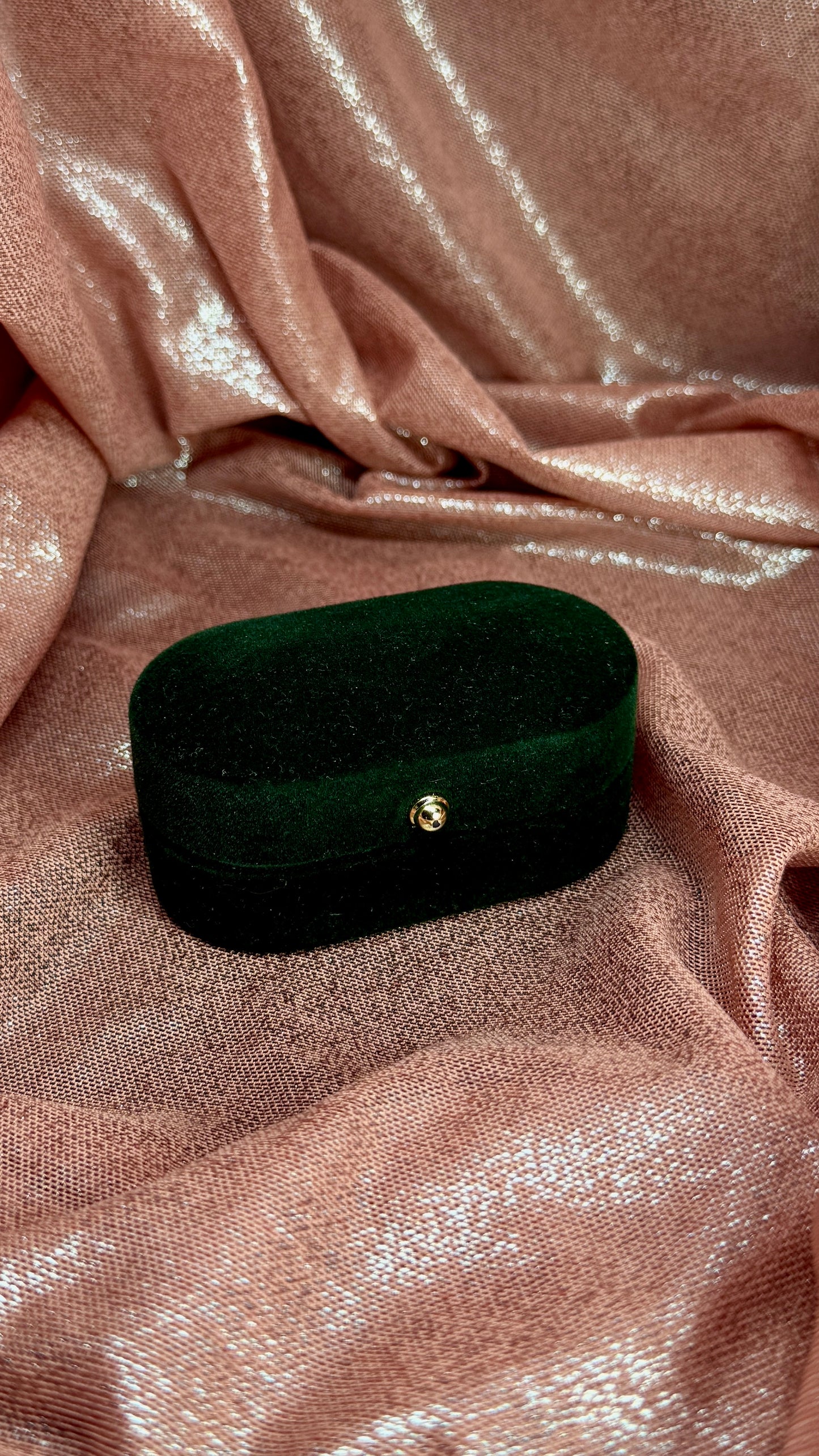 Estuché dos anillos verde