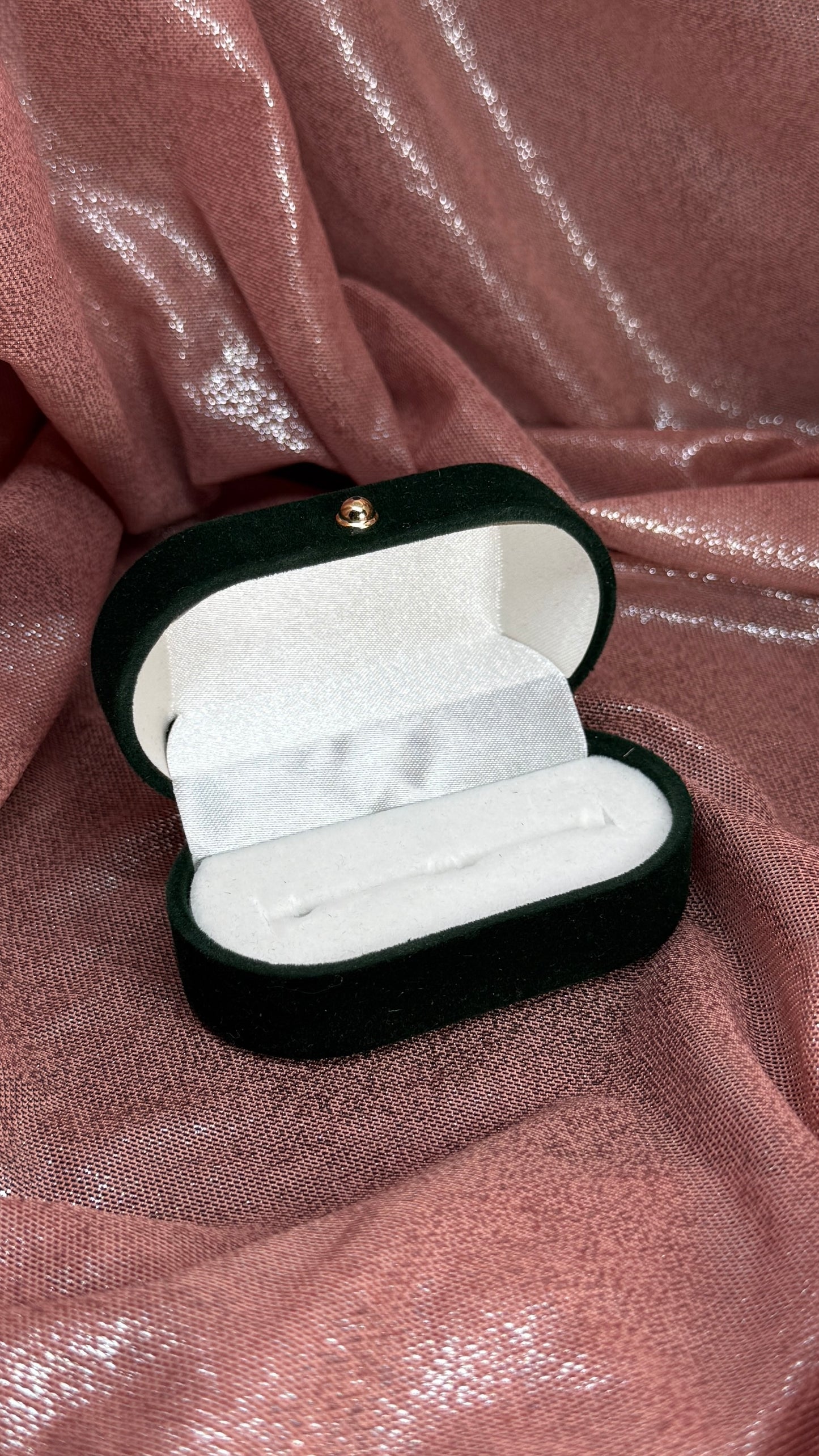 Estuché dos anillos verde