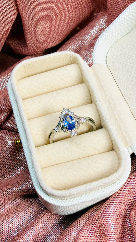 Anillo en forma de corona tiara de la Princesa Cenicienta en Plata S925 Cedano Boutique