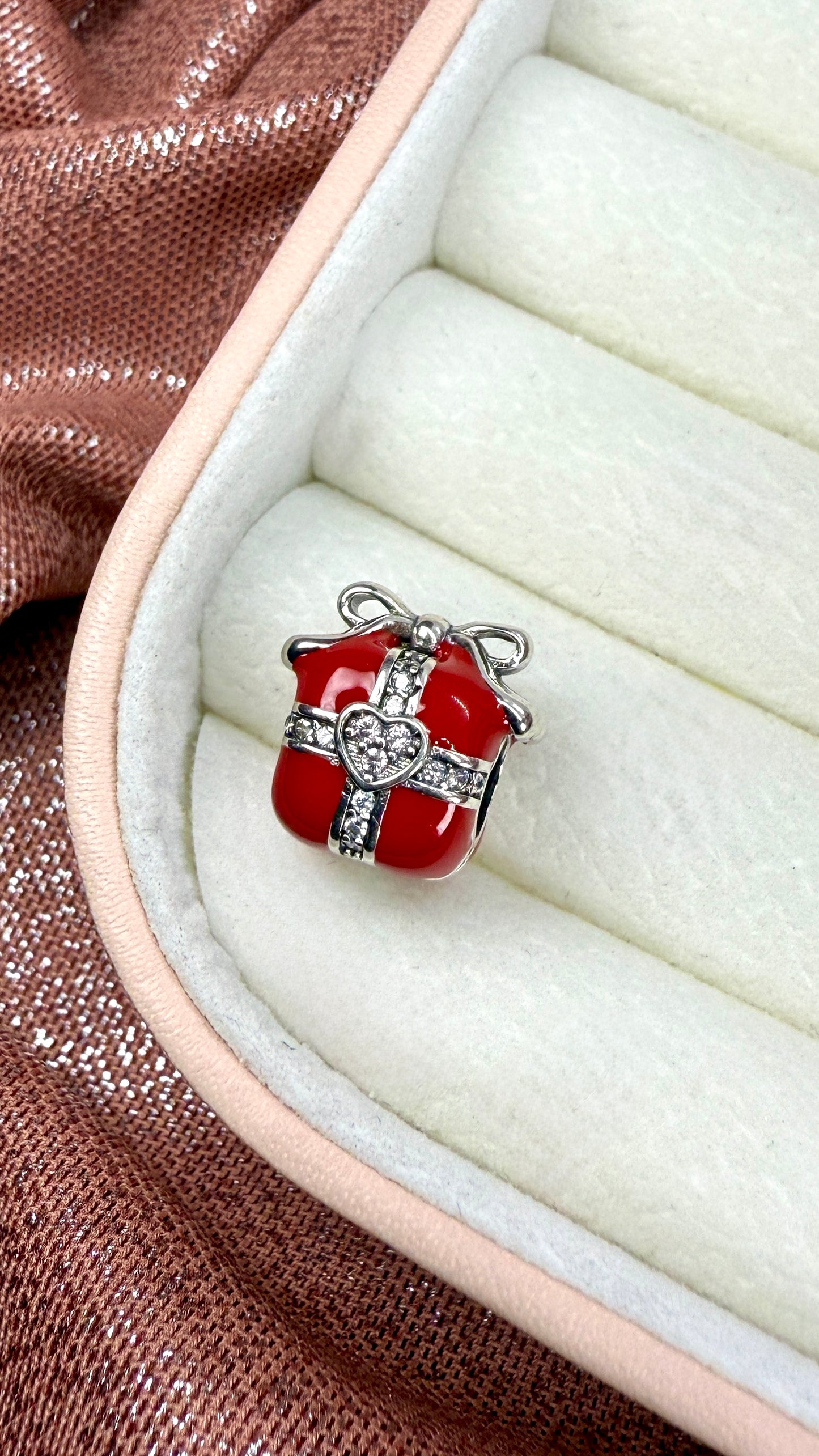 Charm dije regalo rojo