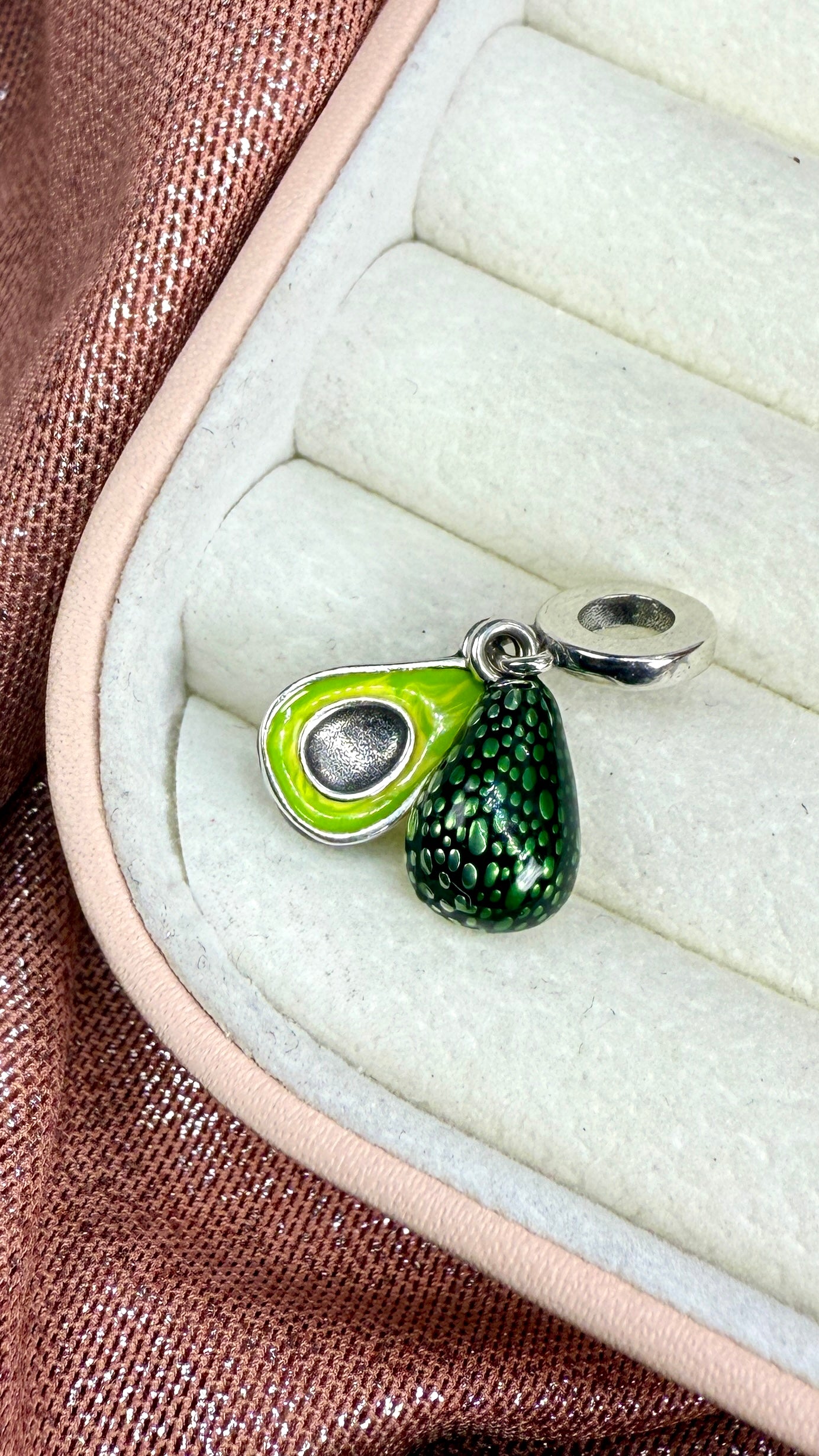 Charm Colgante Doble Aguacate