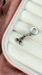 Charm Colgante Minnie Mouse Navideña | Plata S925
