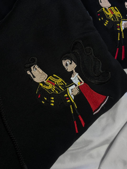 Hoodie el libro de la vida manolo y maria bordado