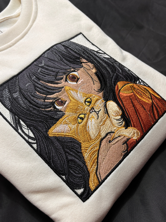 Hoodie muñeca con gatito anime