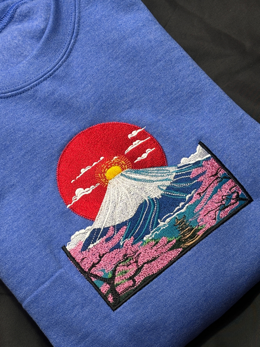 Hoodie monte fuji bordado