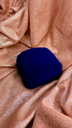 Estuche Azul Premium para 2 Anillos | Caja Doble para Compromiso y Matrimonio