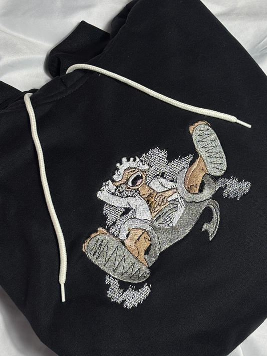 Hoodie luffy gear 5 bordado anime