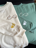 Hoodie infinito con iniciales Bordado
