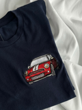 Camiseta personalizada con tu moto o carro bordada