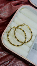 Aretes candongas doradas