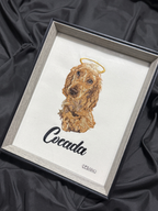 Porta Retrato Personalizado con Retrato de Mascota Bordado | Cedano