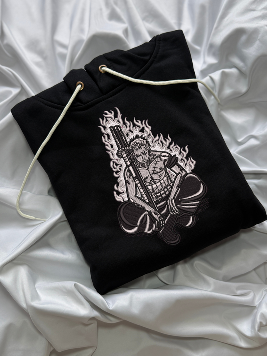 Hoodie roronoa zoro one piece bordado
