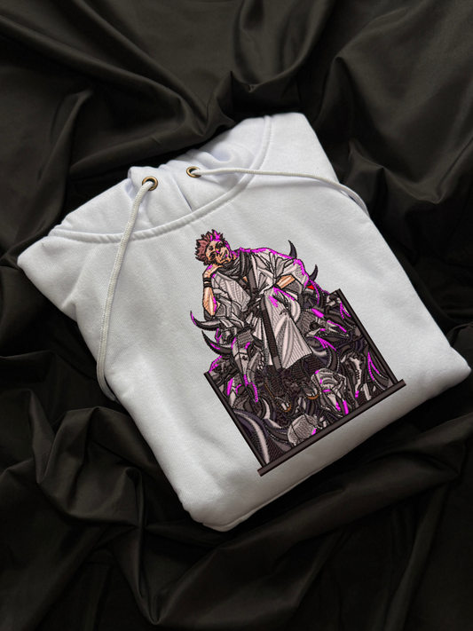 Hoodie Sukuna, Jujutu Kaisen bordado anime