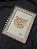 Porta Retrato Personalizado con Retrato de Mascota Bordado | Cedano