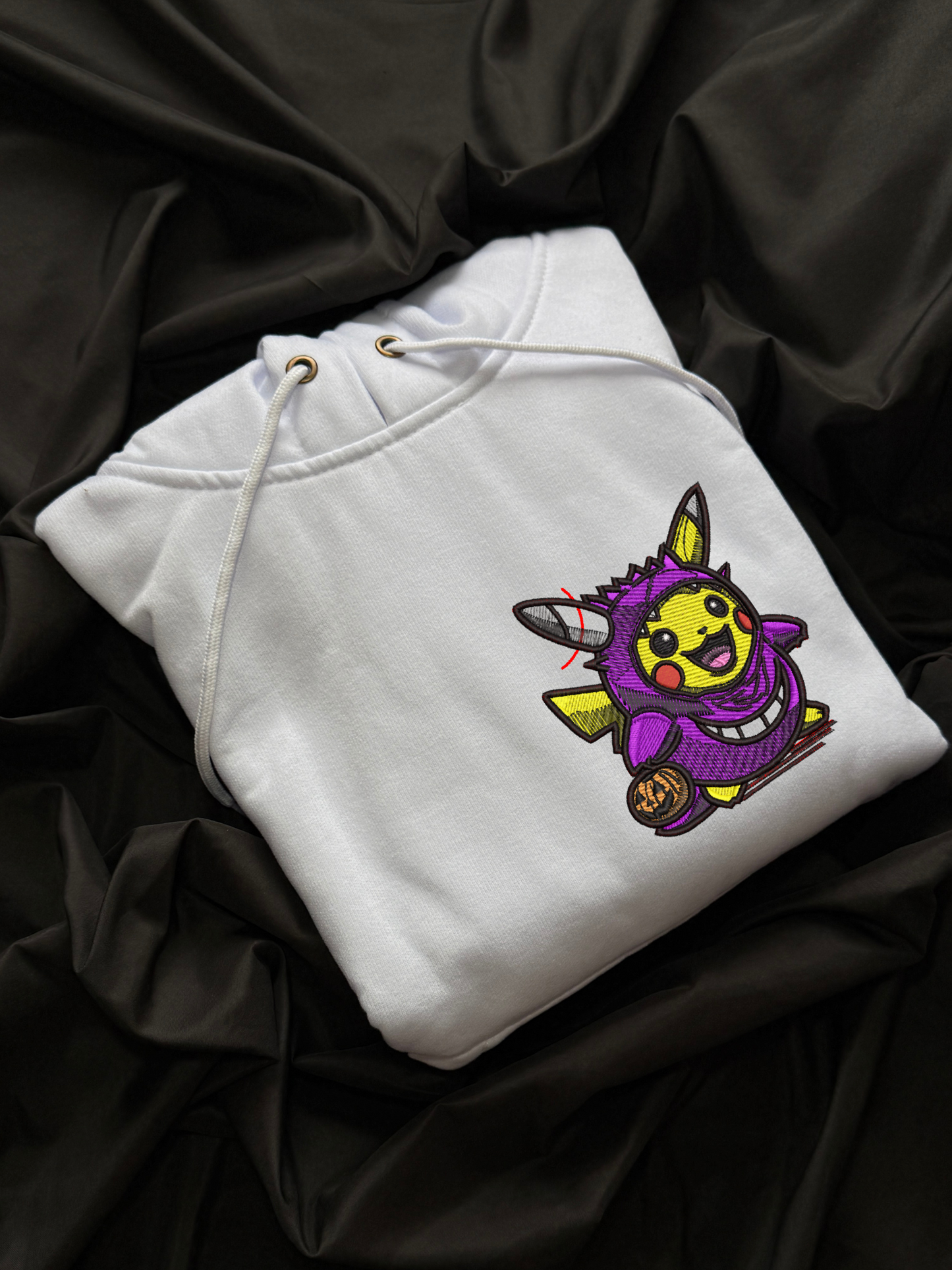 Hoodie pikachu halloween bordado