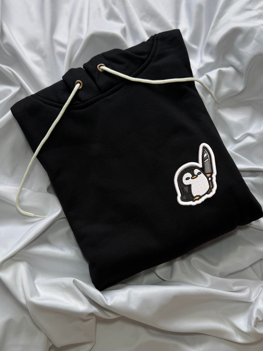 Hoodie Pingüino asesino bordado