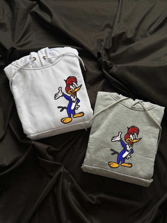 Hoodie el pajaro loco bordado cuerpo completo