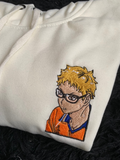 Hoodie bordado de Kei Tsukishima