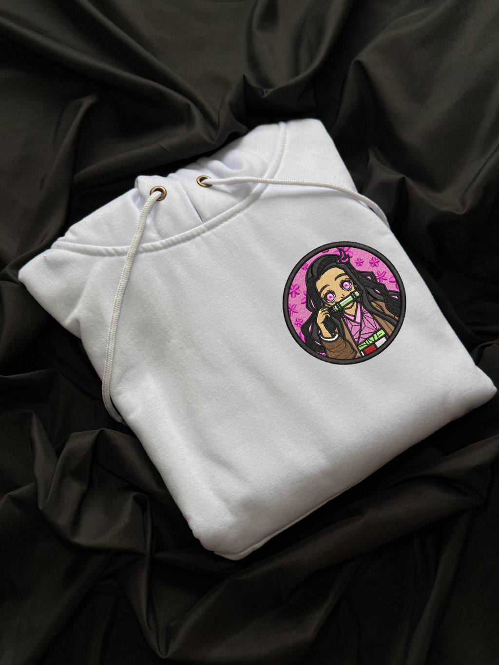 Hoodie Nezuko Kimetsu bordado