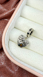 Charm corazón abierto de Jack y Sally El Extraño Mundo de Jack en Plata S925 Cedano Boutique