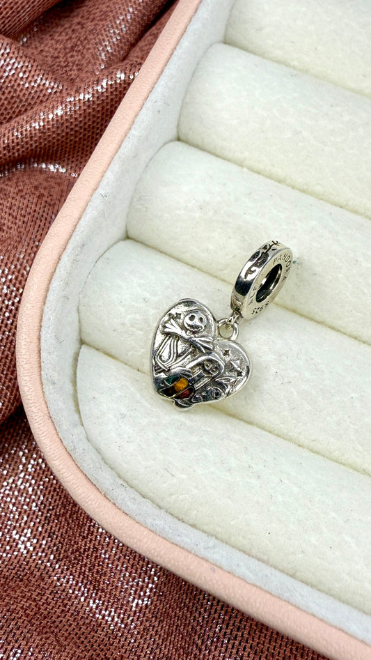 Charm Corazón Abierto De Jack Y Sally De Pesadilla