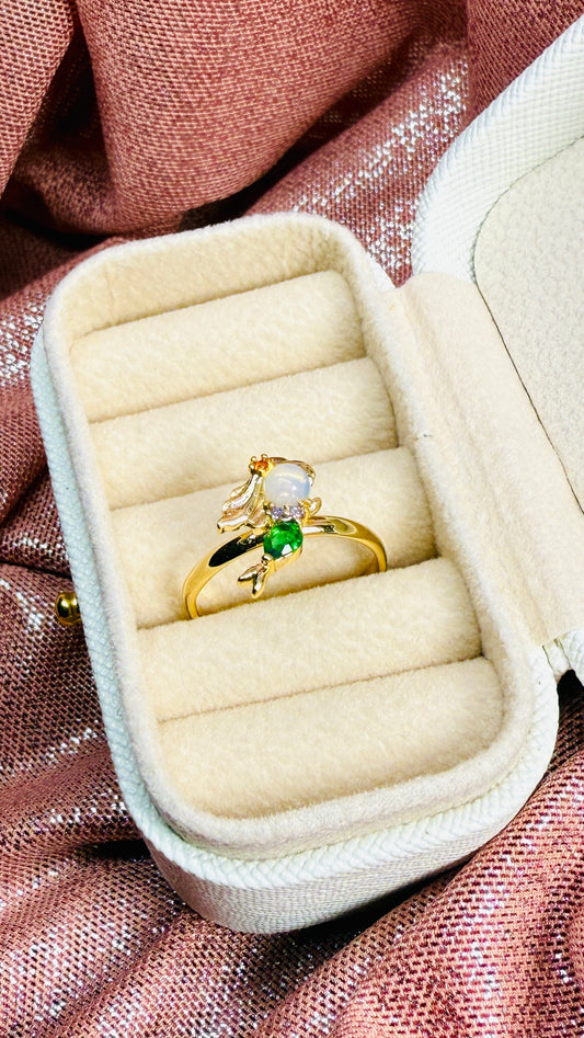 Anillo princesa Ariel figura
