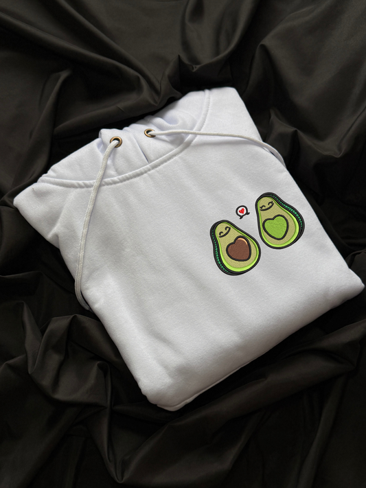 Hoodie Amor aguacate bordado