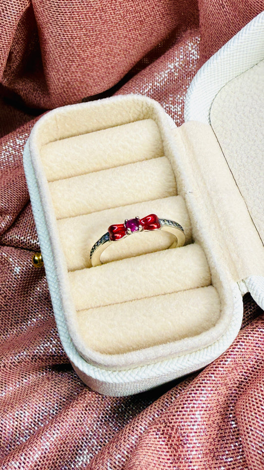 Anillo moño princesa blanca nieves