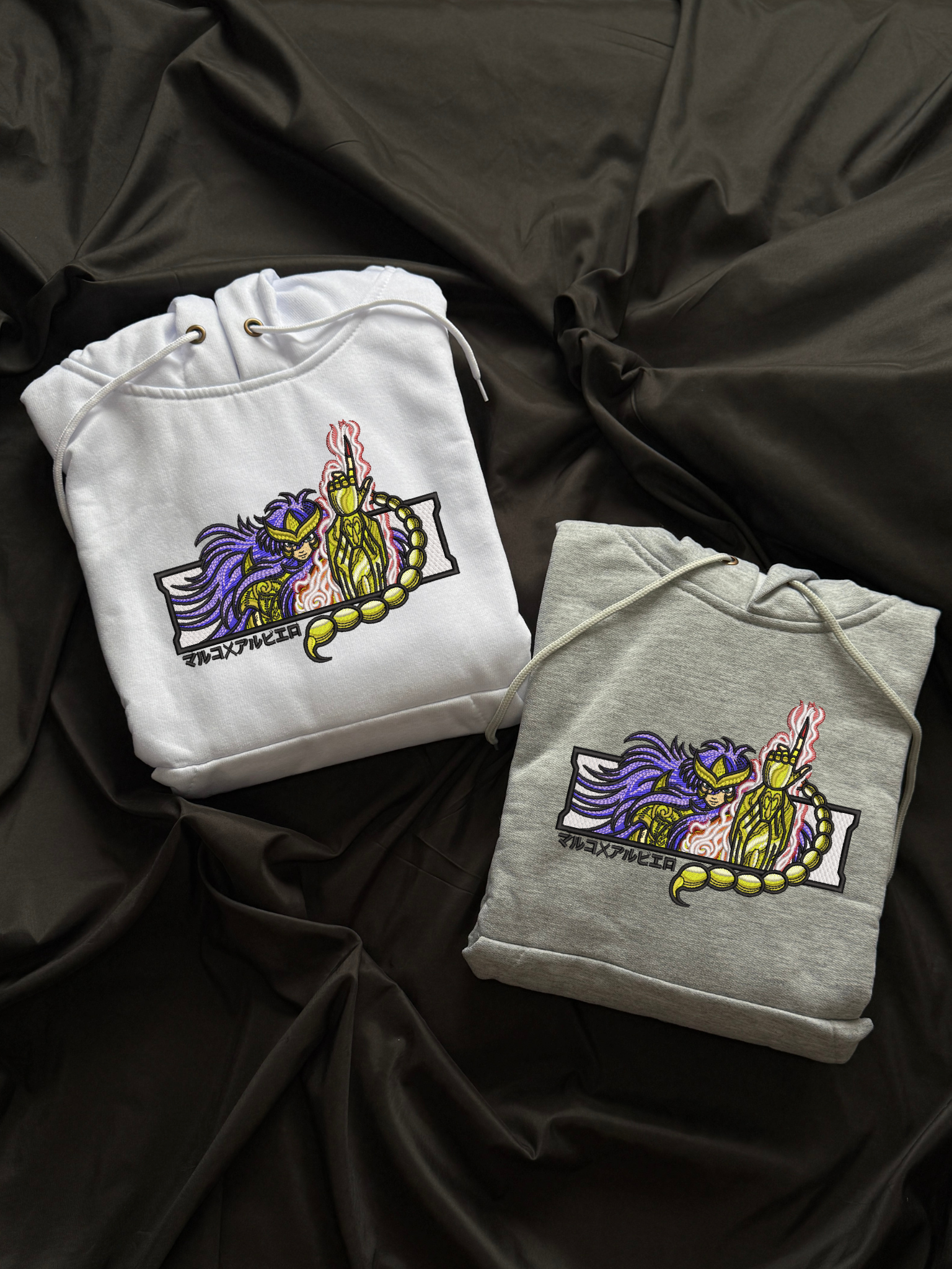 Hoodie Milo Escorpio Los caballeros del Zodiaco bordado