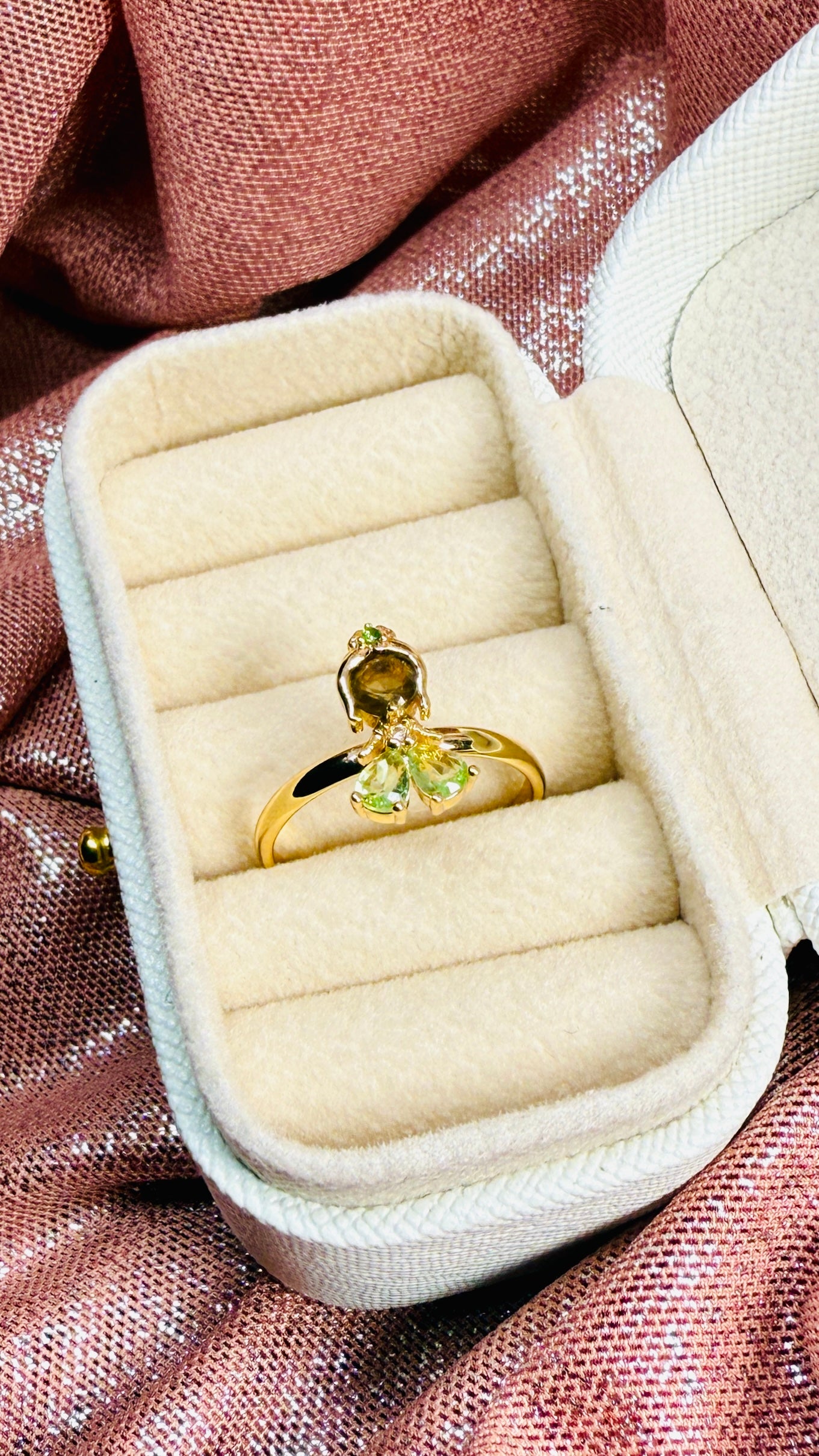 Anillo princesa Tiana, la princesa y el sapo