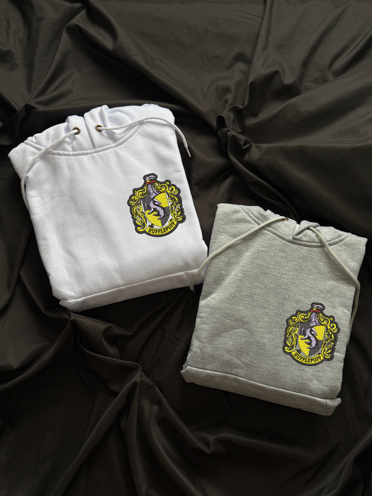 Hoodie logo hufflepuff harry potter bordado