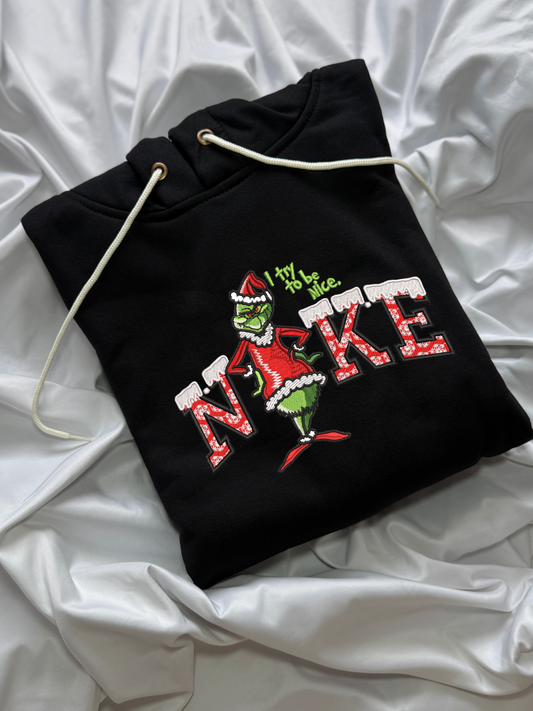 Hoodie Grinch navidad bordado