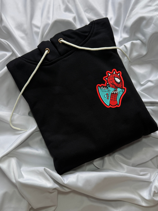 Hoodie Spider punk bordado