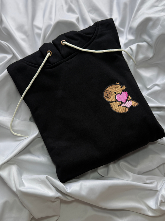 Hoodie capibara con corazon