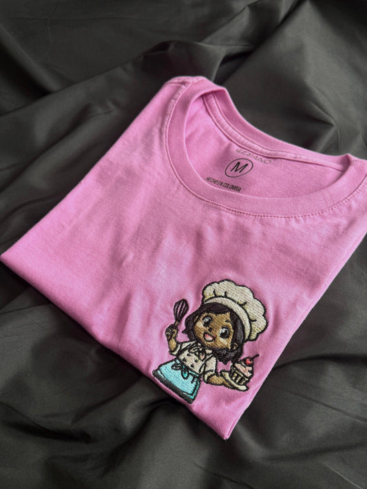 Camiseta profesiones bordada personalizada