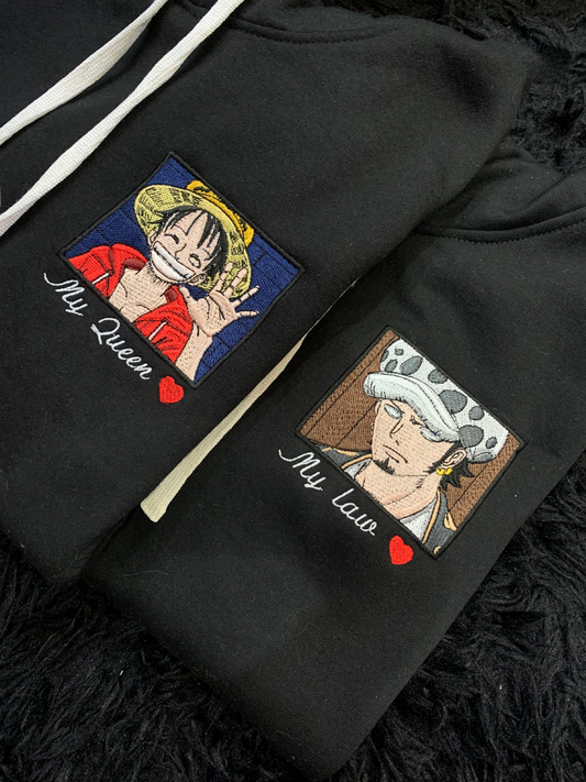 Hoodie bordado anime One Piece