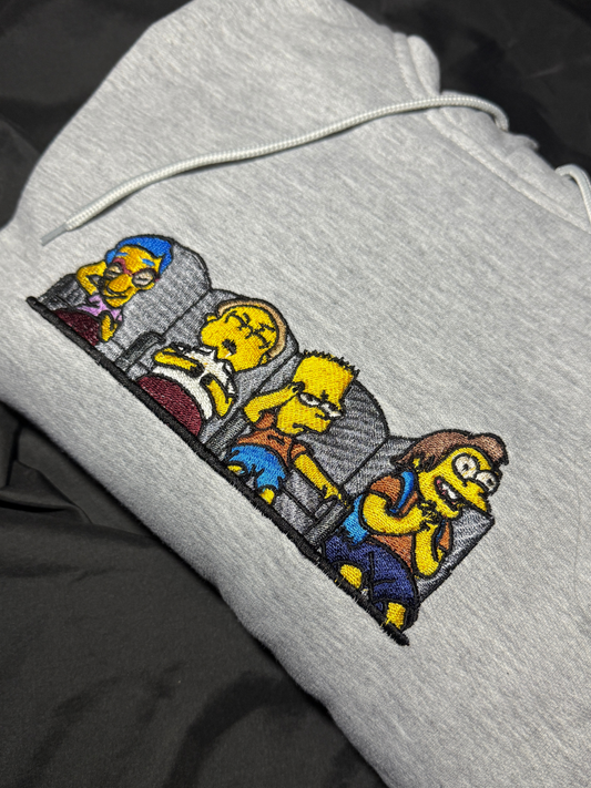 Hoodie los Simpsons Bart y sus amigos en cine