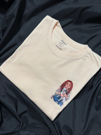 Camiseta  personalizada con ilustración estampada de un perro y su dueño Cedano Boutique