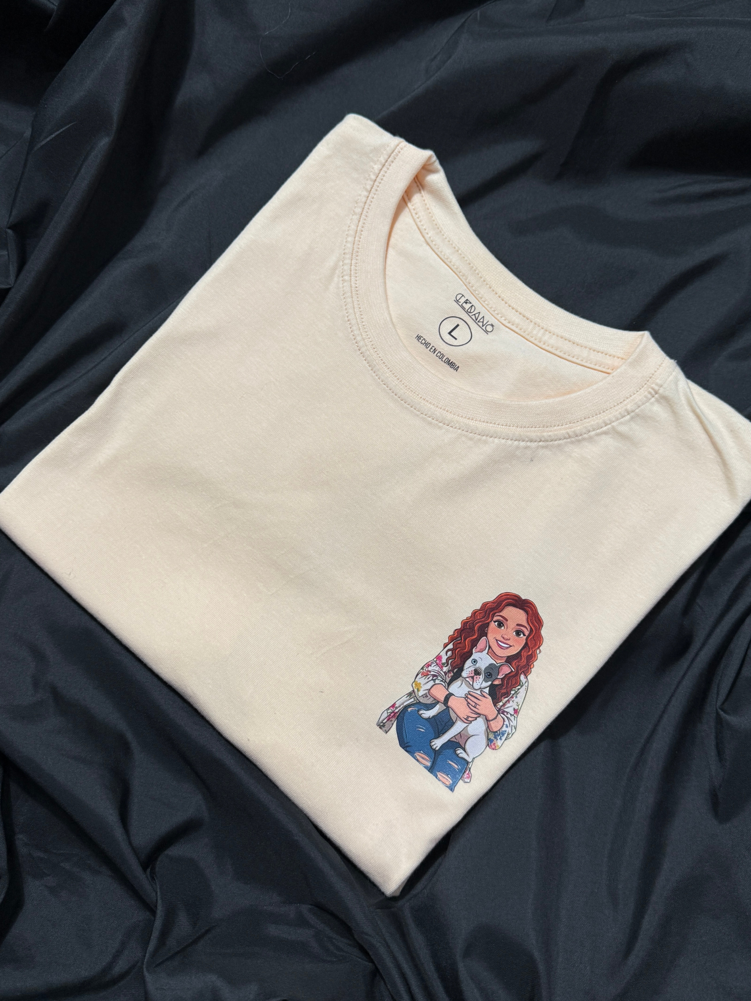 Camiseta Personalizada Estampada Ilustración Retrato & Mascotas