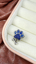 Charm Mascotas Huella Azul Hueso