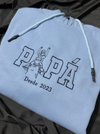 Hoodie Personalizado Bordado "Silueta de Foto" – Edición Papá o Mamá